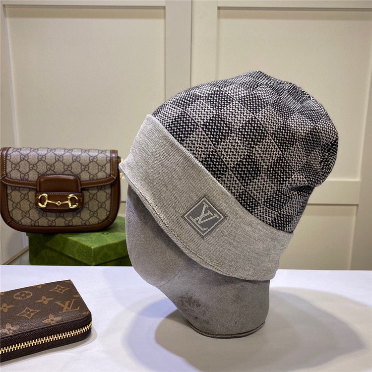 LLV Checkered Design Beanies