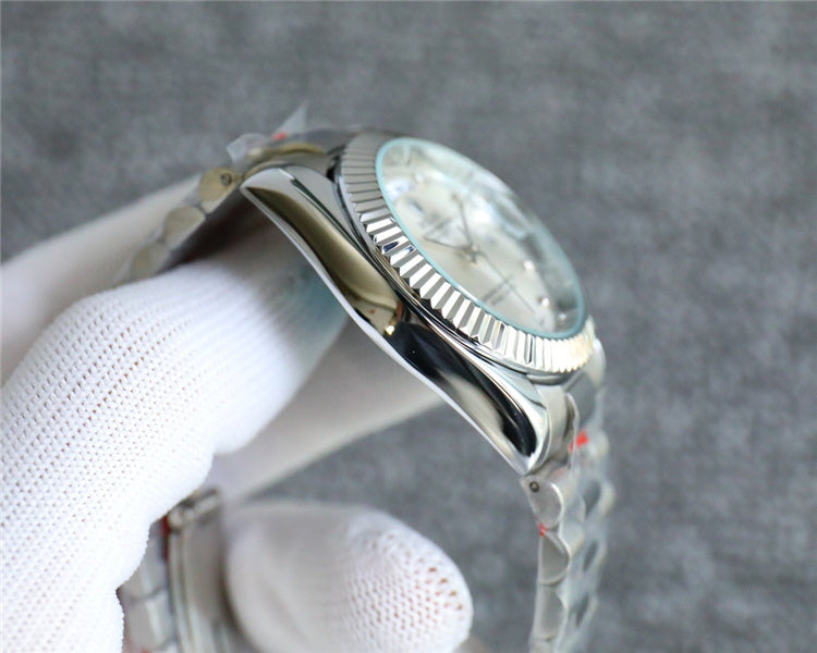 Silver Rlex Design Watch