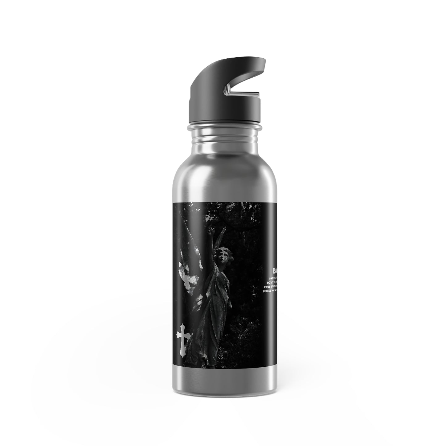 Christian 1 Stainless Steel Water Bottle With Straw, 20oz
