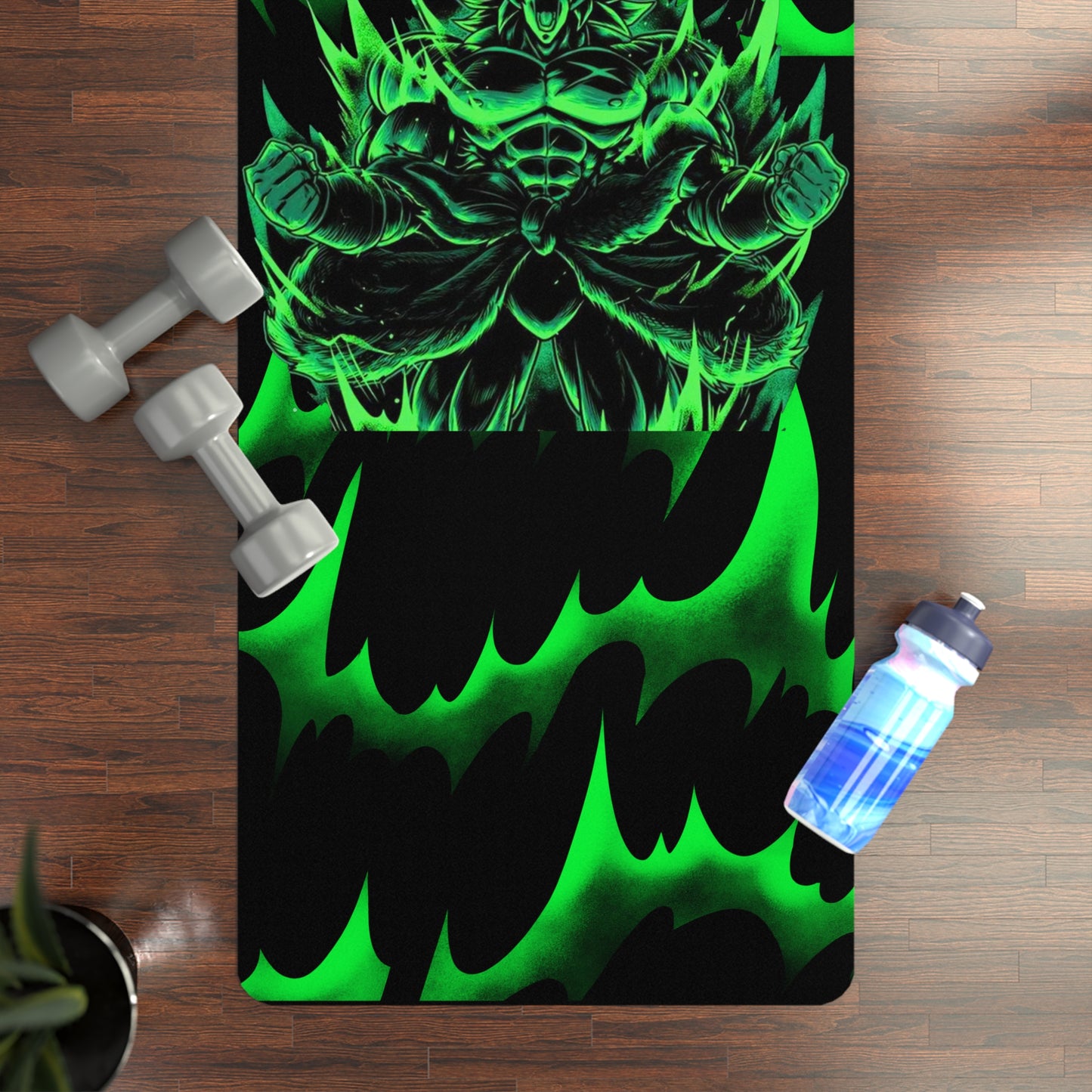 Green DBZ Rubber Yoga Mat