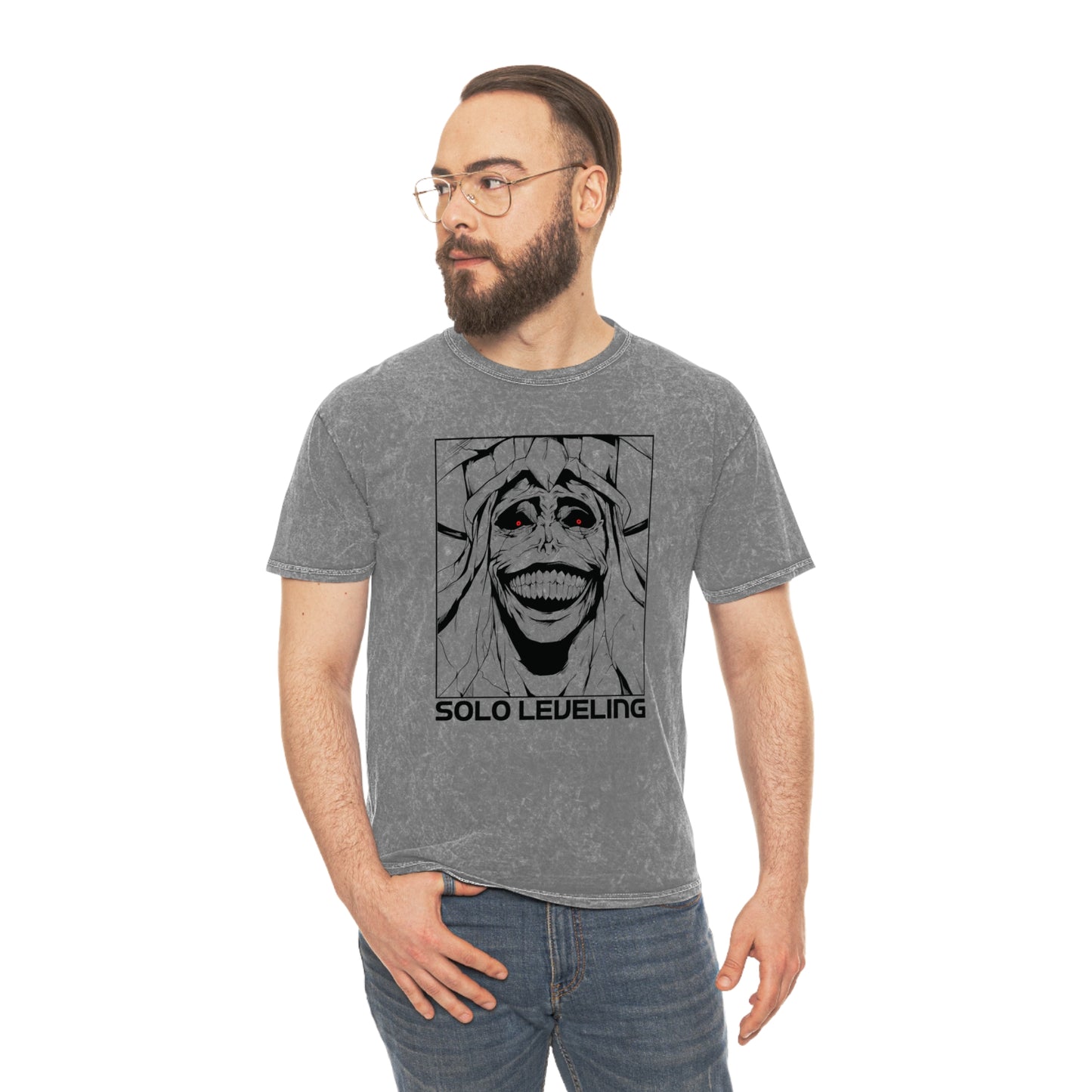 Solo Leveling God Unisex Mineral Wash T-Shirt