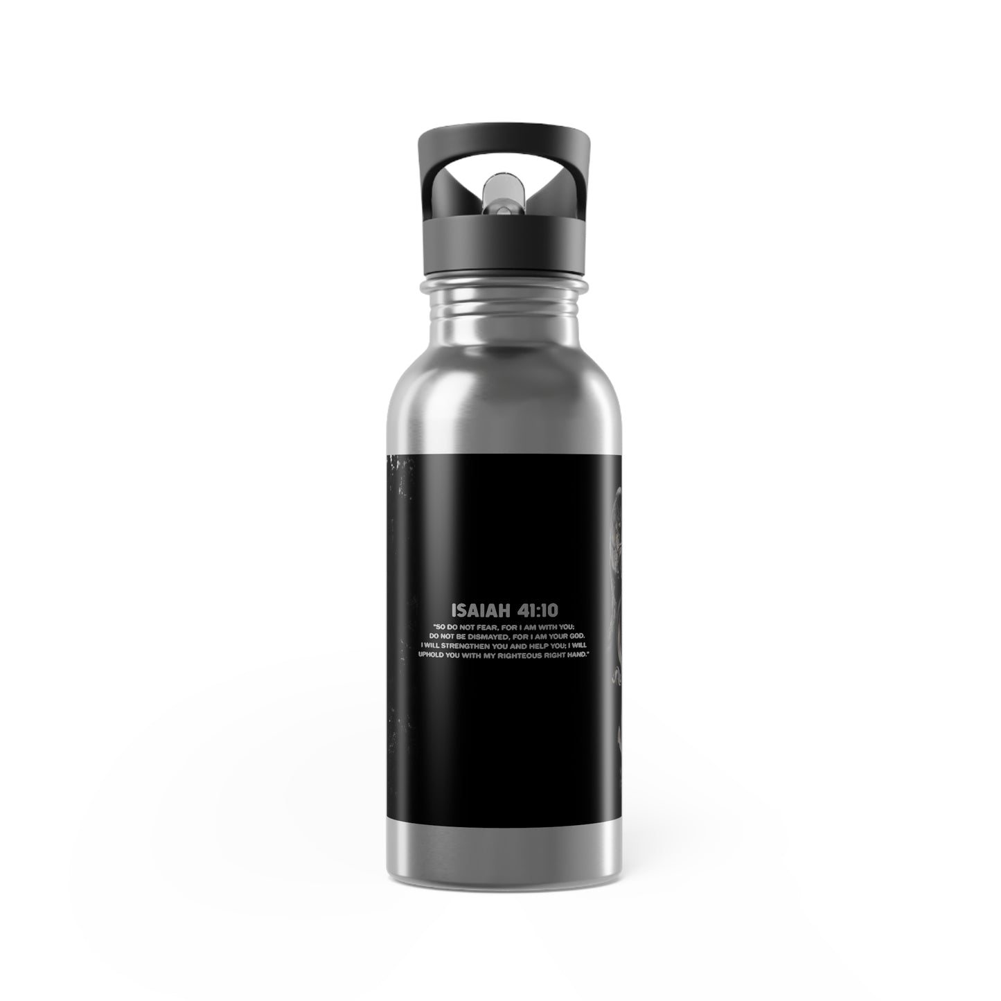 Christian 1 Stainless Steel Water Bottle With Straw, 20oz