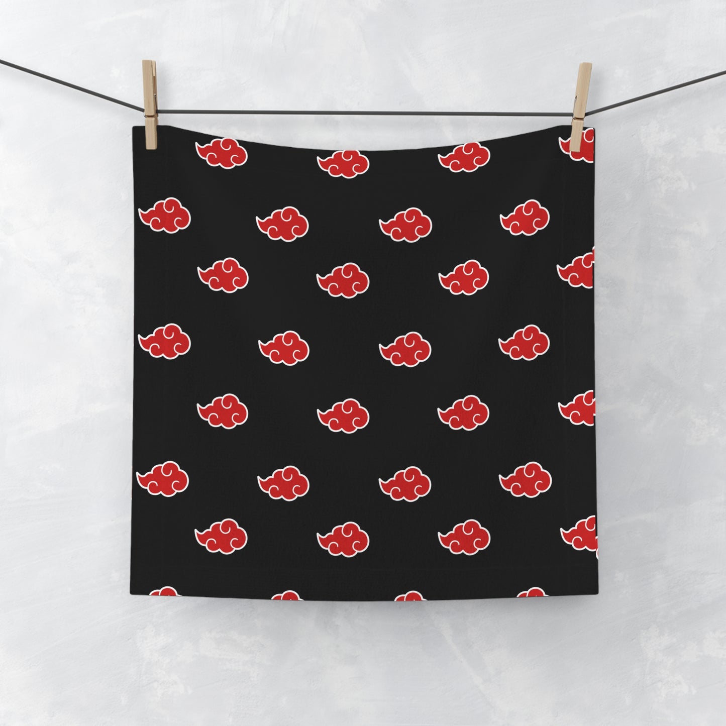 Red Cloud Face Towel