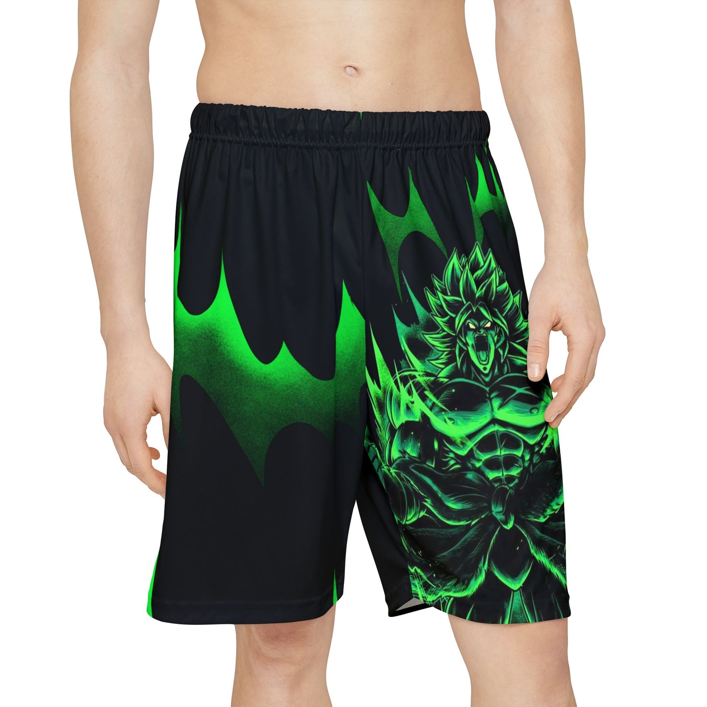 Green DBZ Men's Sport Shorts
