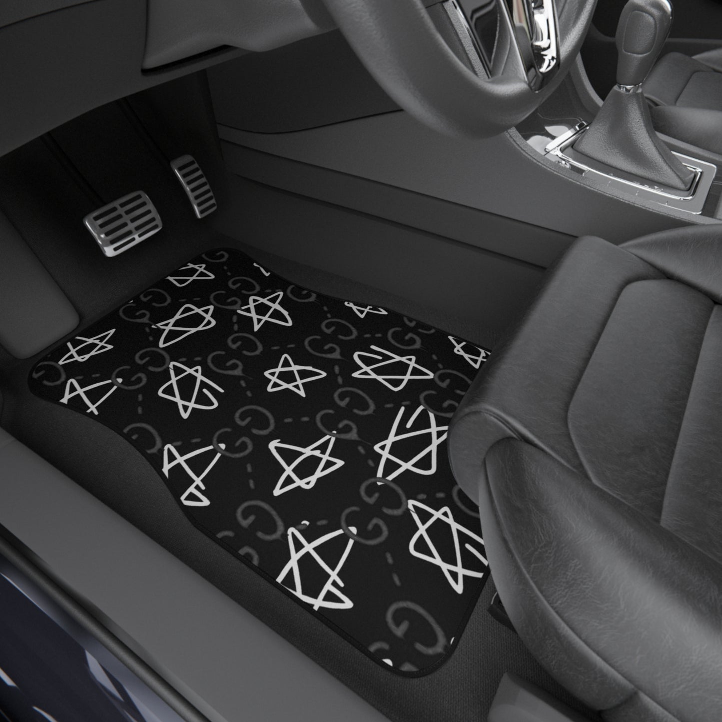 GG Black Star Car Mats (2x Front)
