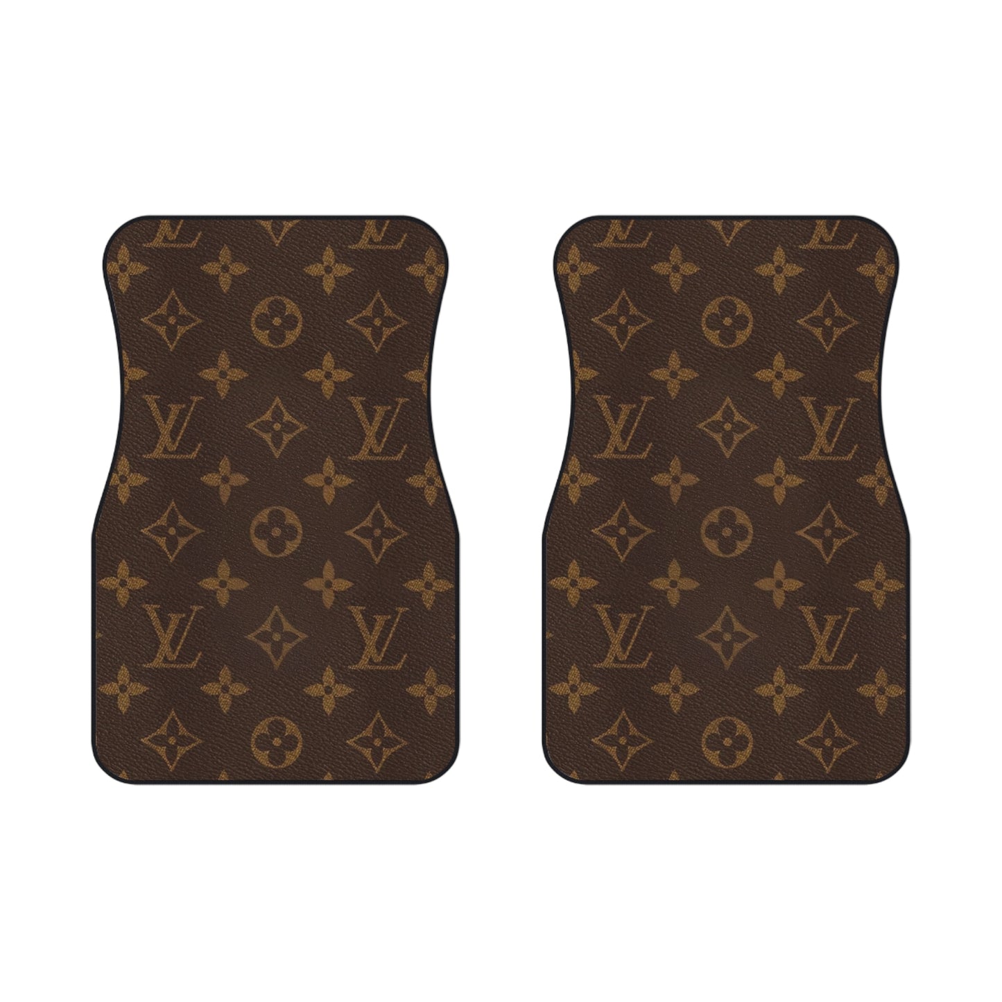 Brown LLV Design Car Mats (2x Front)