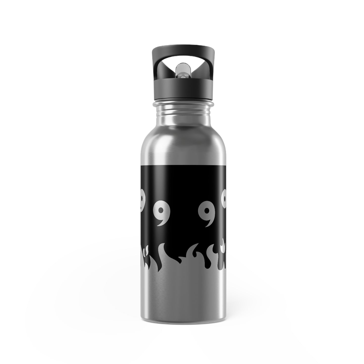 10 Tails Stainless Steel Water Bottle With Straw, 20oz