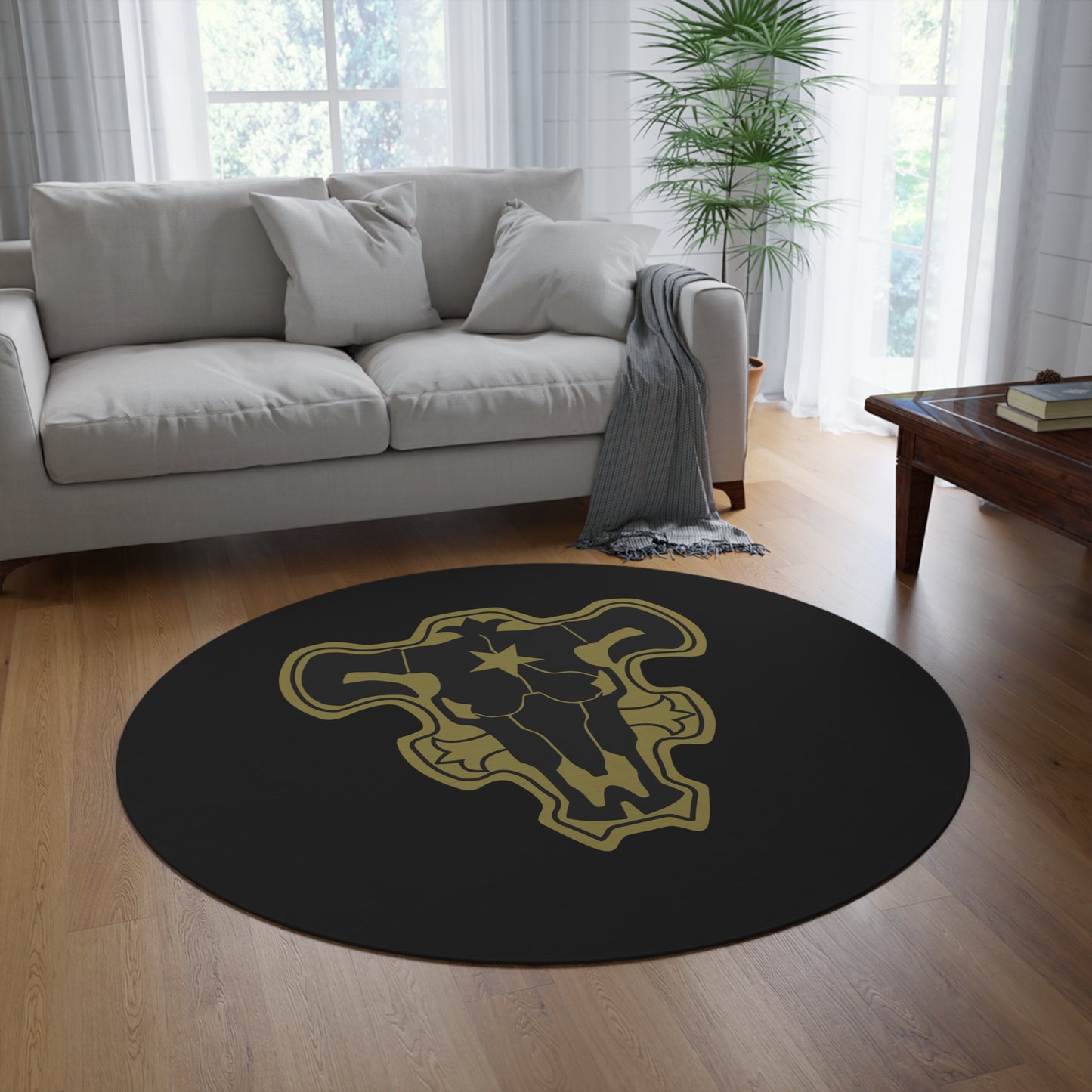 Clover Round Rug