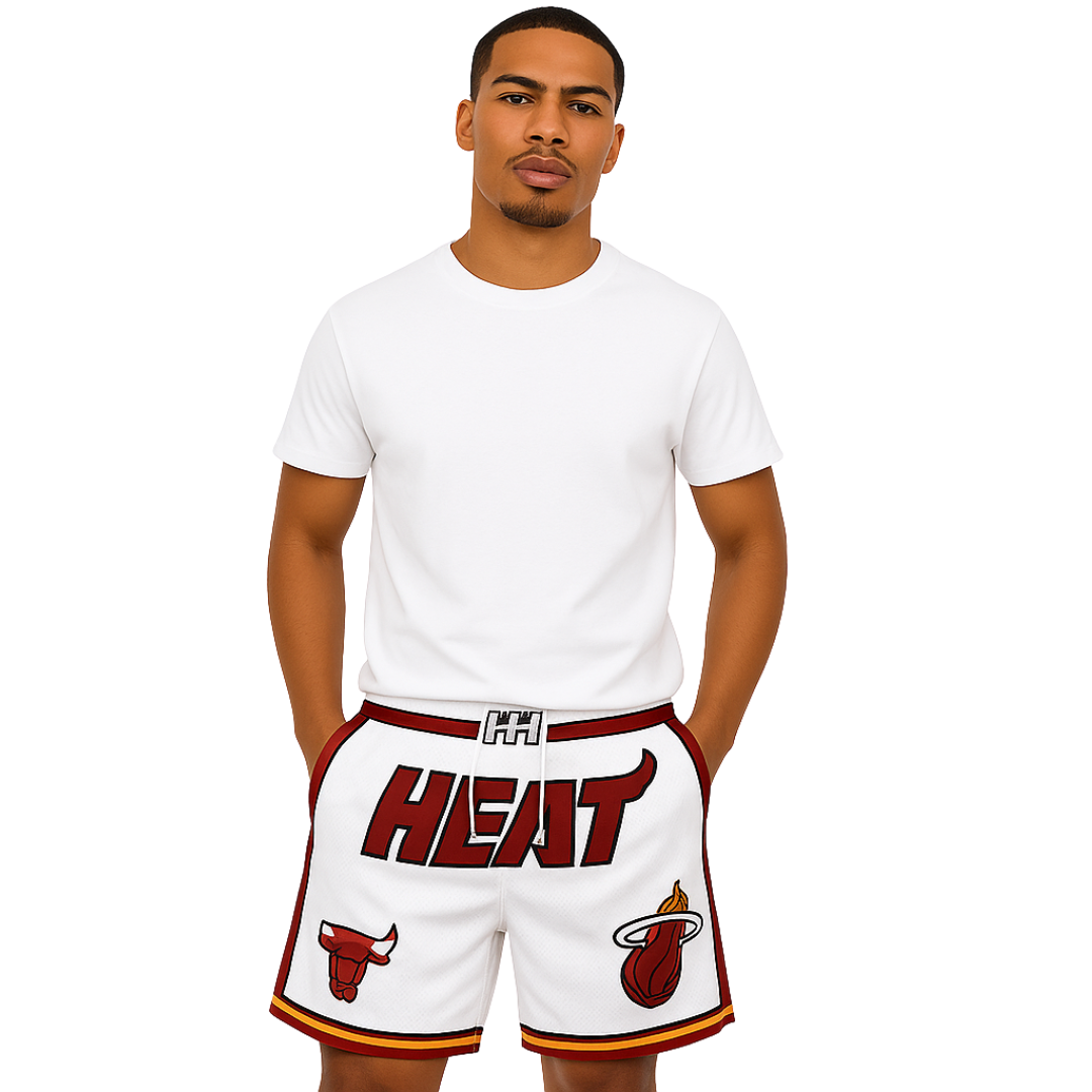 White Miami Sport Shorts