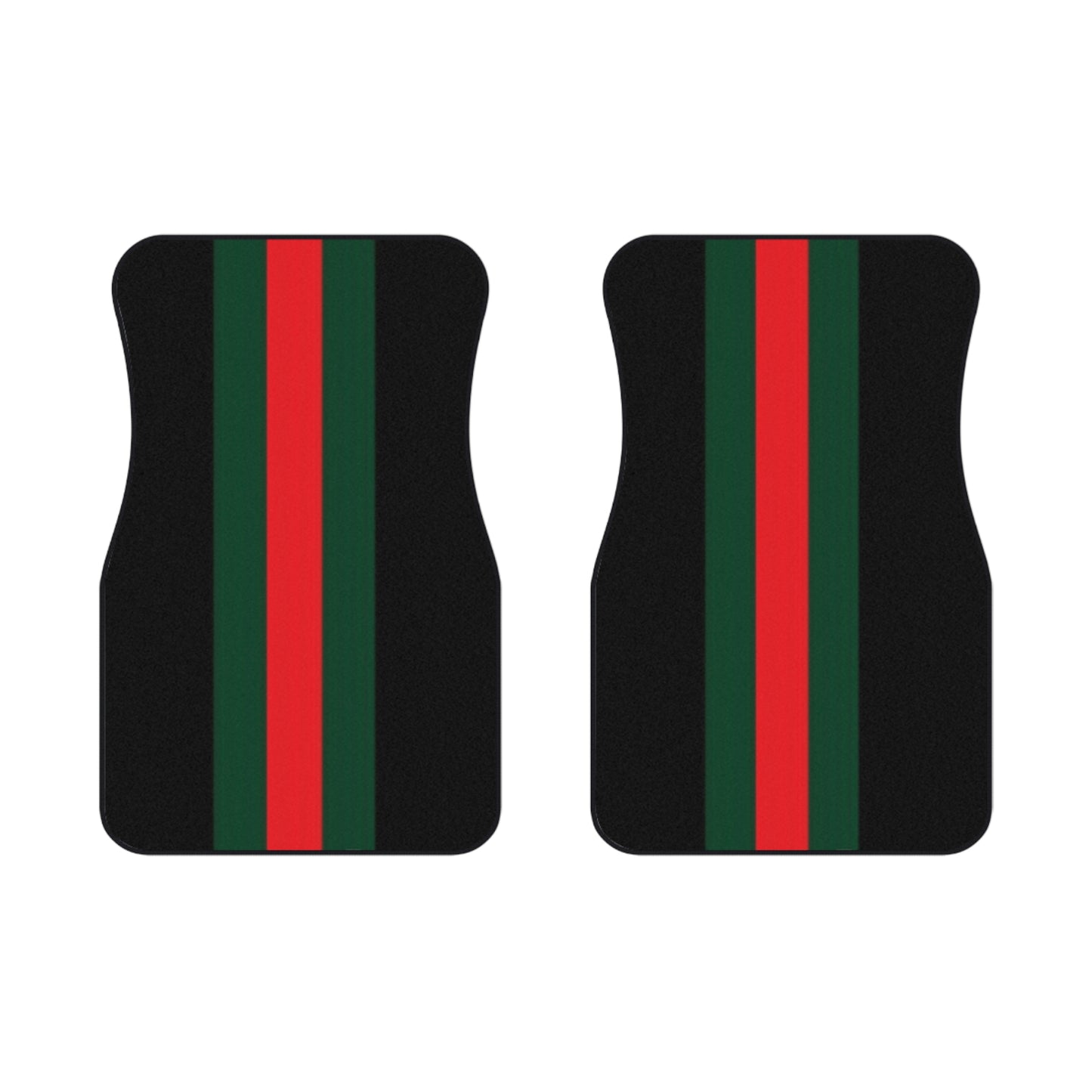 GG Red/Green Stripes Design Car Mats