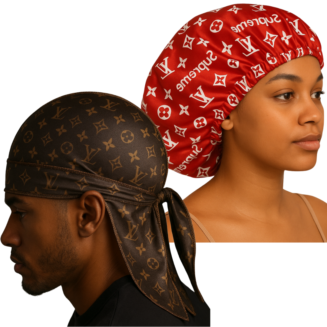2PC Design Durag and Bonnet Bundle