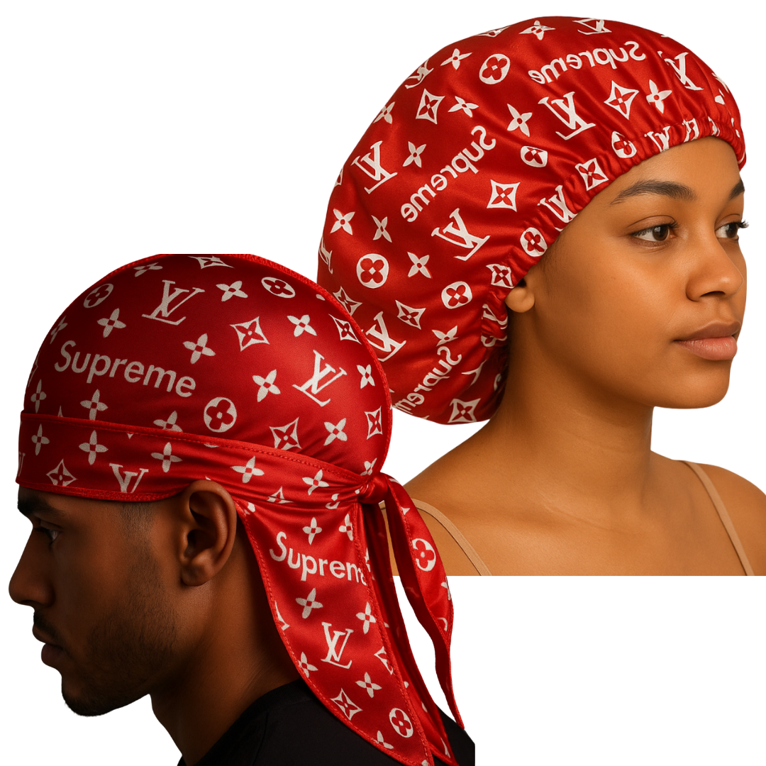 2PC Design Durag and Bonnet Bundle