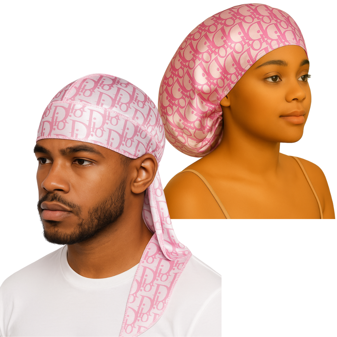 2PC Design Durag and Bonnet Bundle