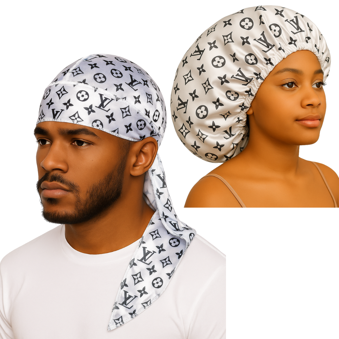 2PC Design Durag and Bonnet Bundle
