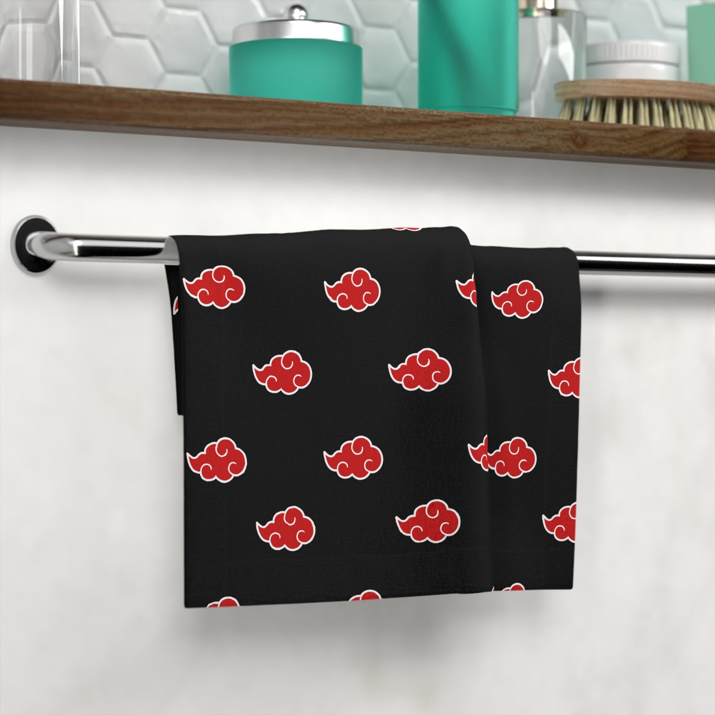 Red Cloud Face Towel