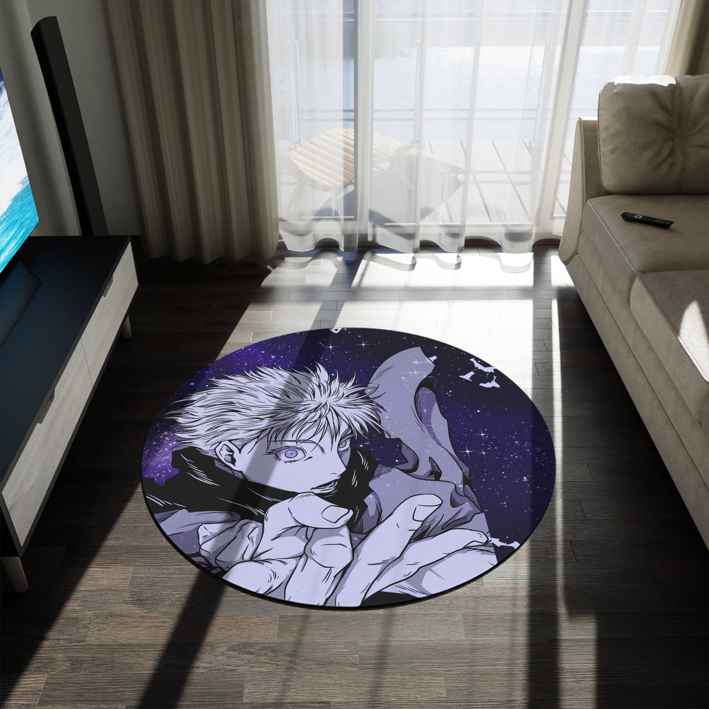 Black Curse Round Rug