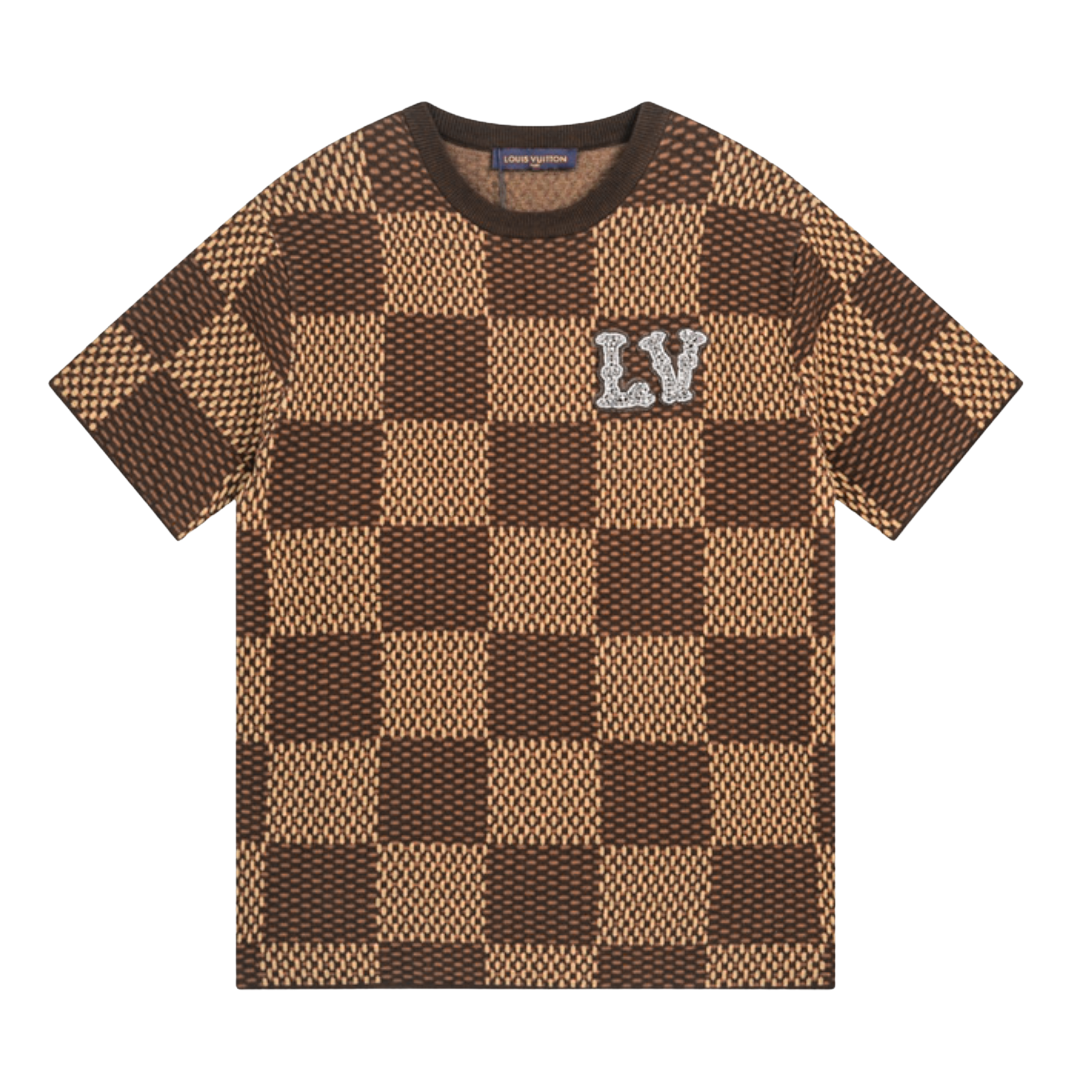 Brown LLV Checkered Shirt