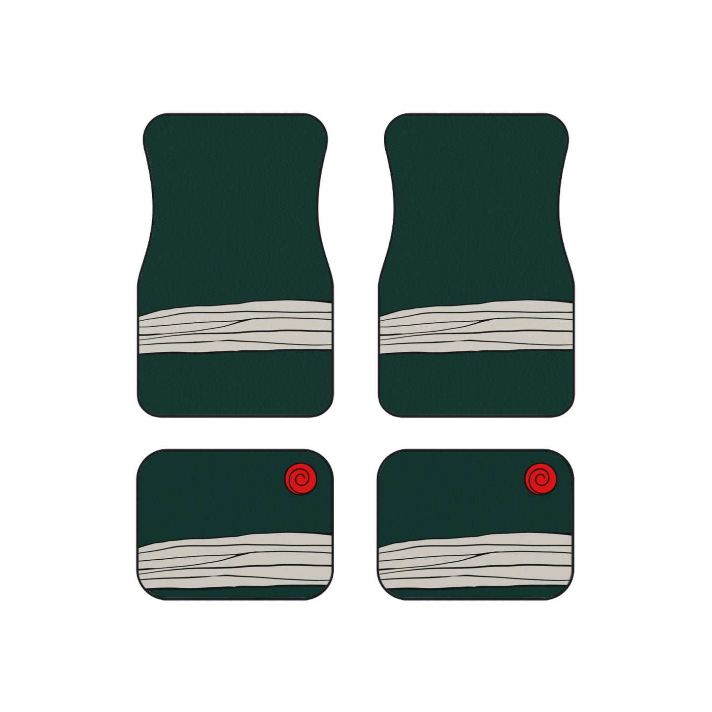 Orange Hokage Car Mats (Set of 4)