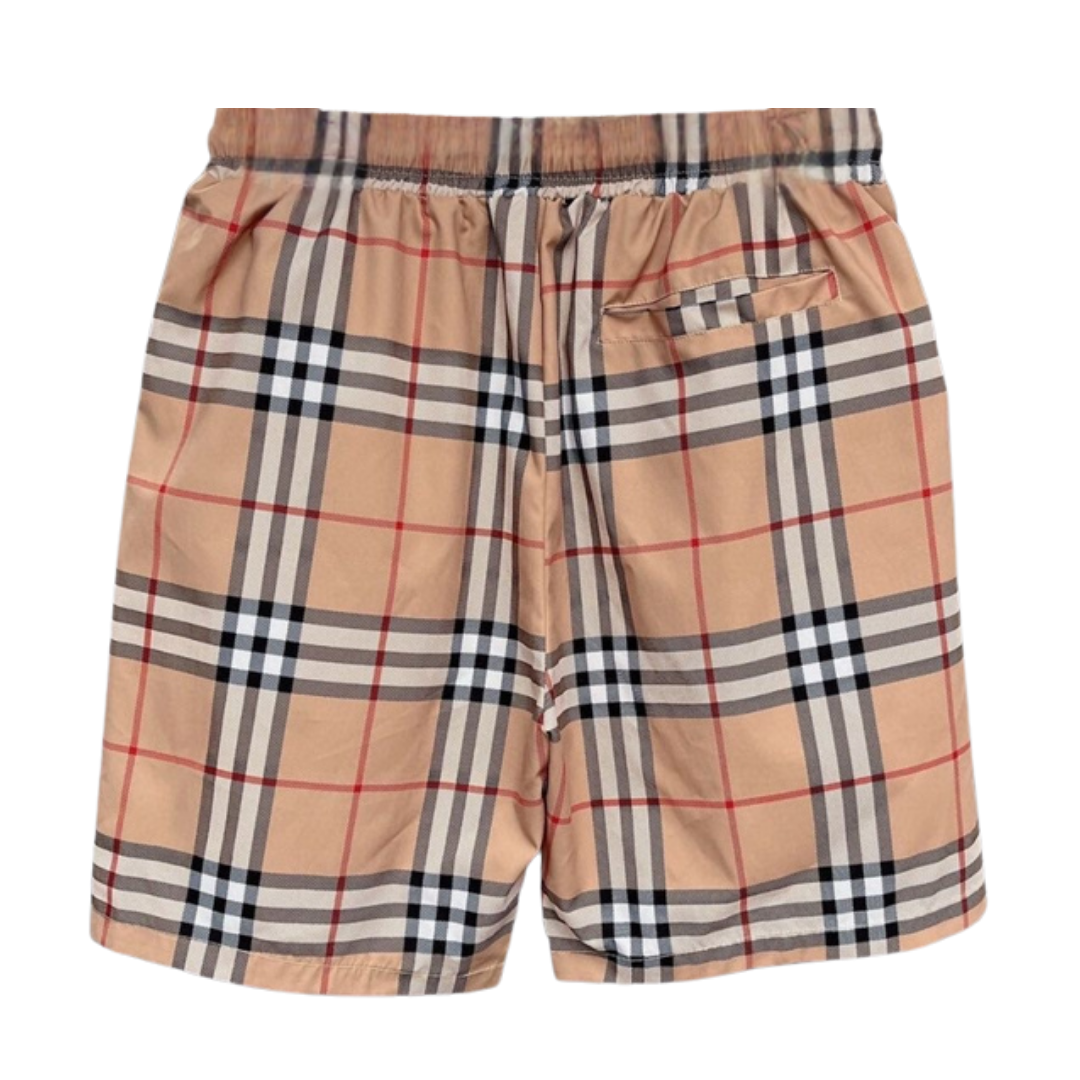 Striped Bbry Design Shorts