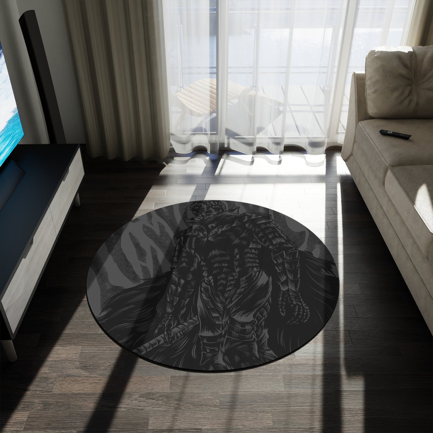 Berserk Armor 1 Round Rug