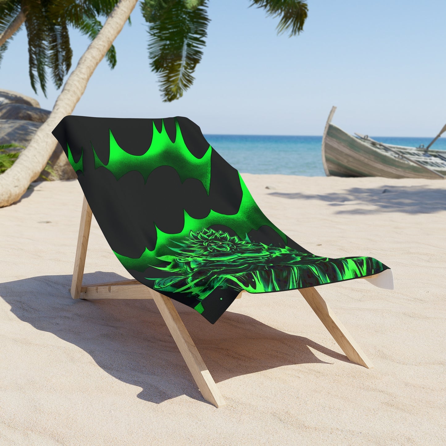 Green DBZ Beach Towel