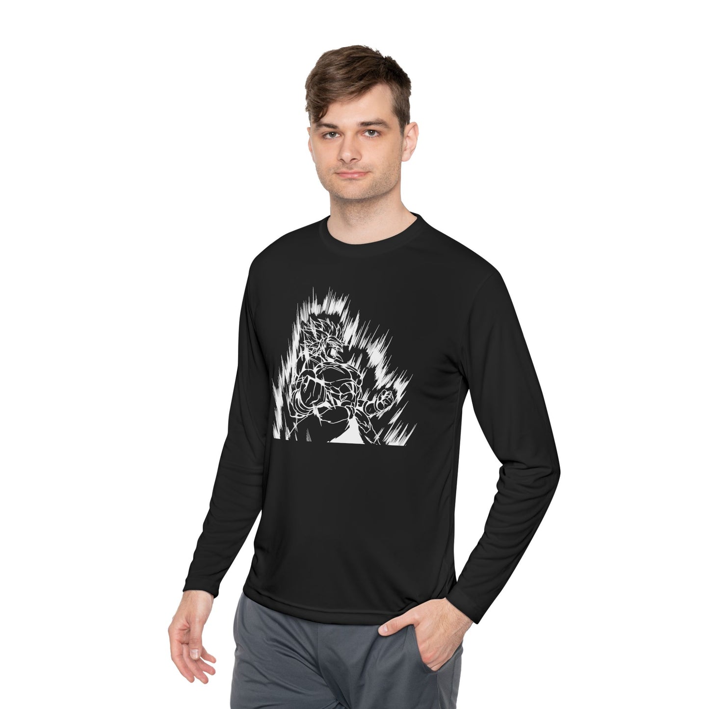 Green DBZ Unisex Lightweight Long Sleeve Tee