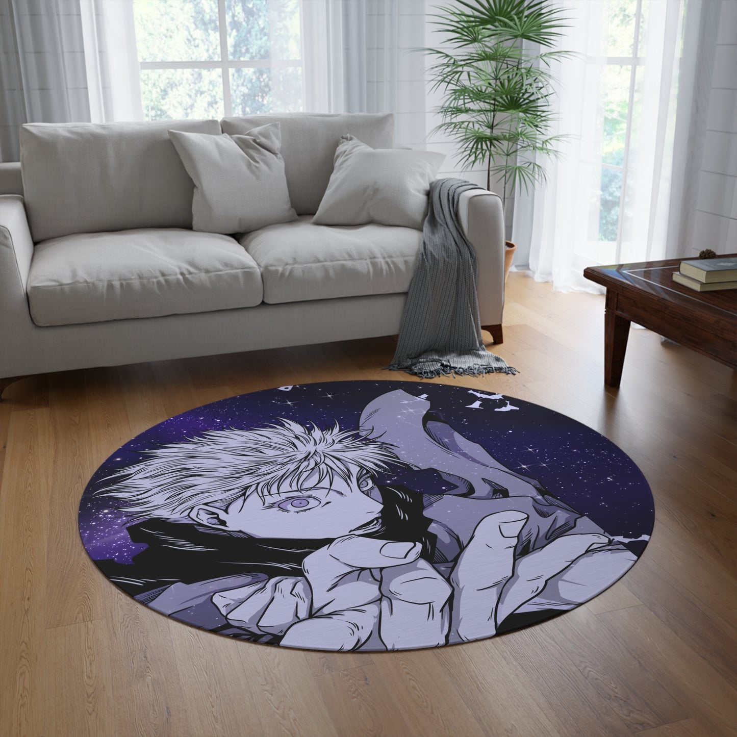 Black Curse Round Rug