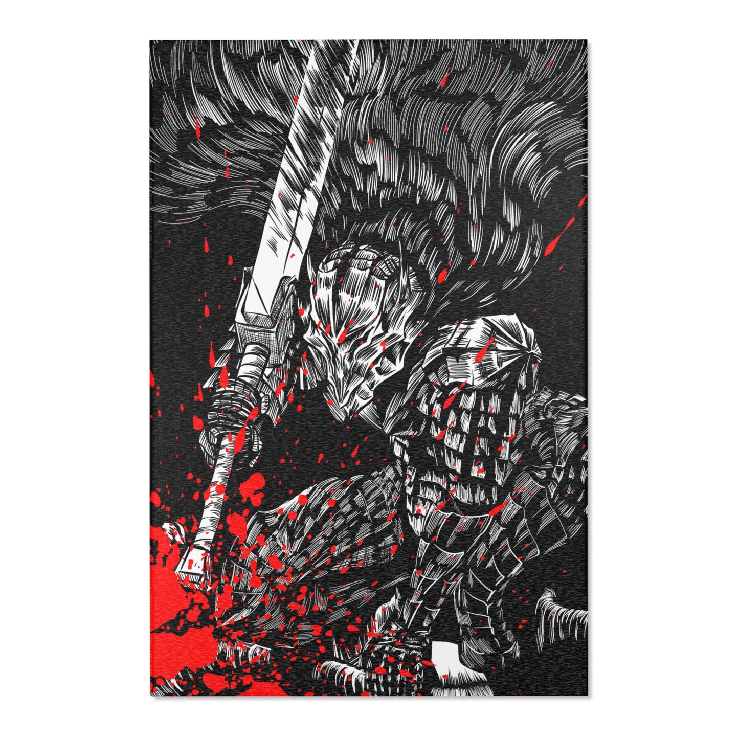 Berserk Splatter 2 Area Rug