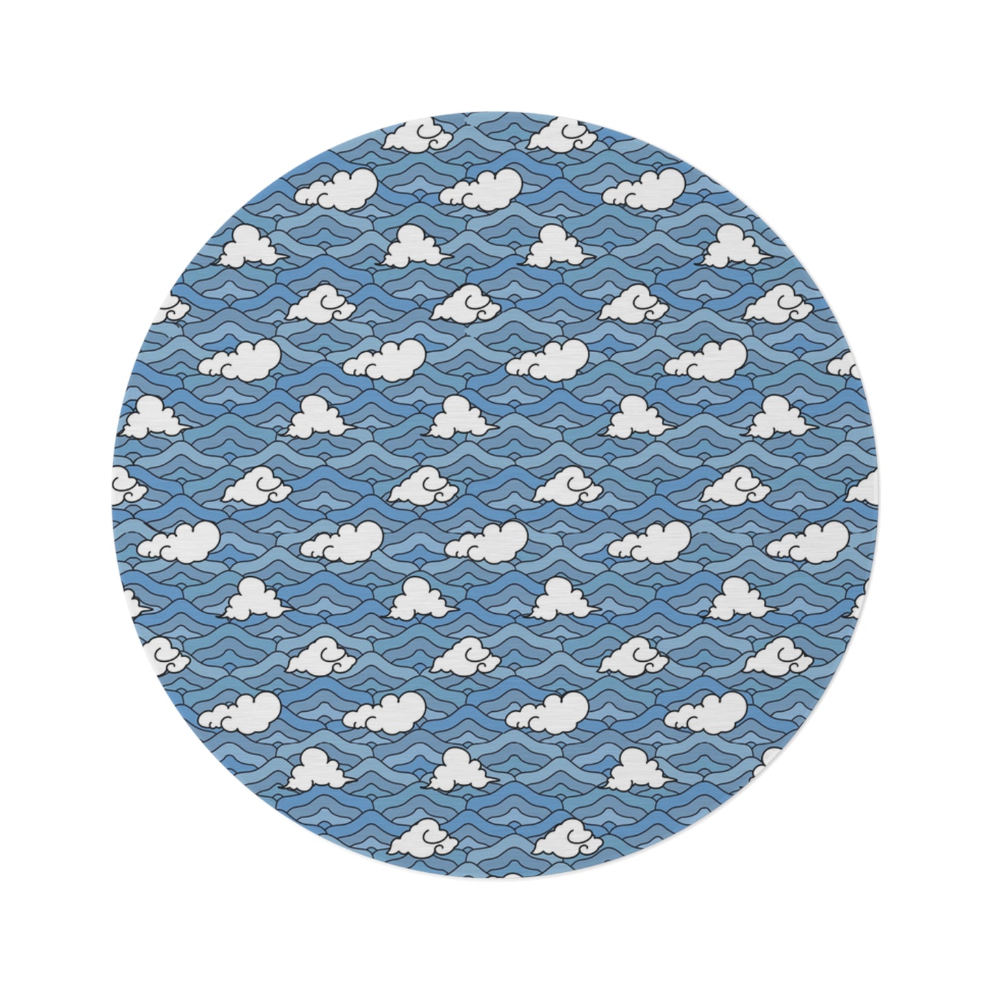 Blue Sakonj Round Rug