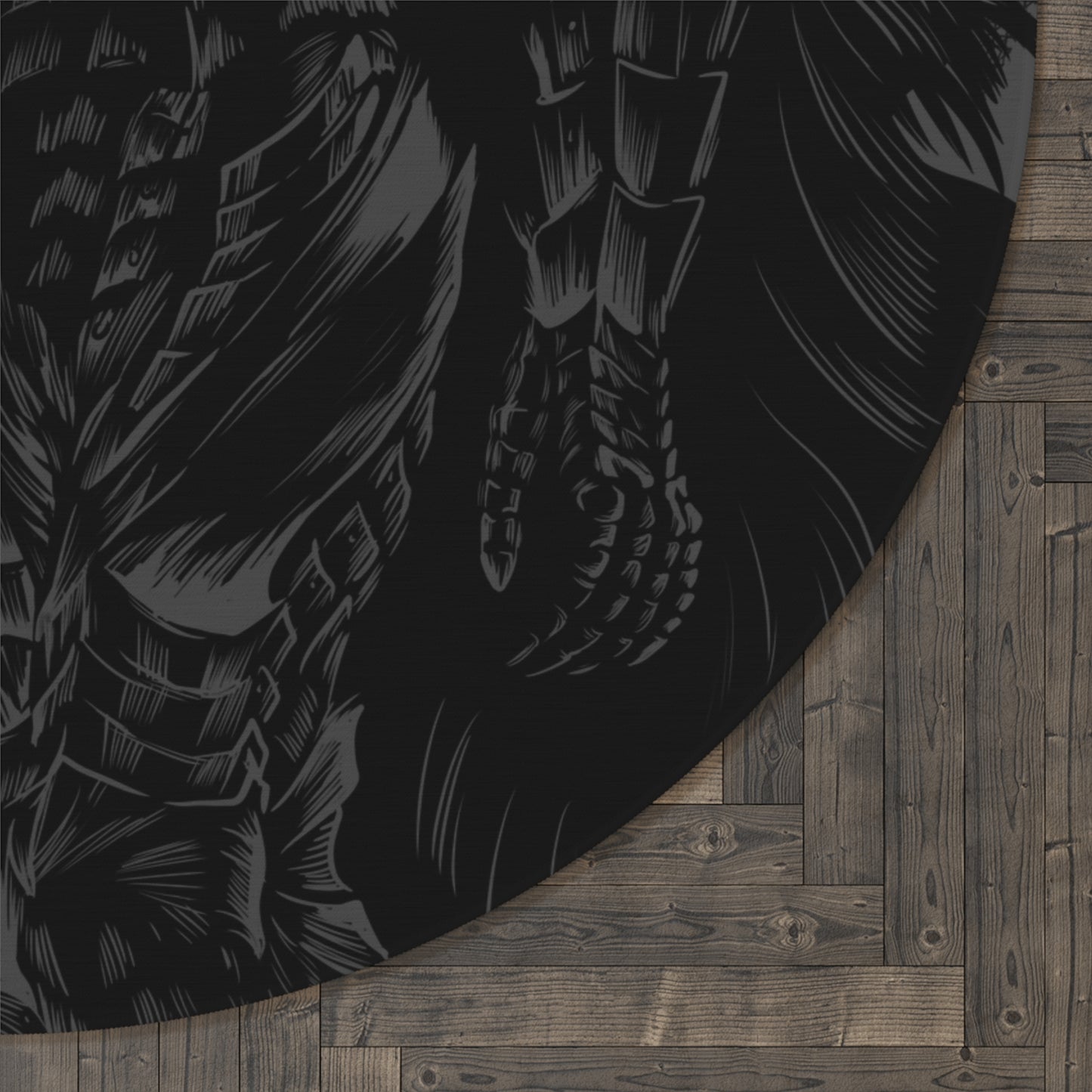 Berserk Armor 1 Round Rug