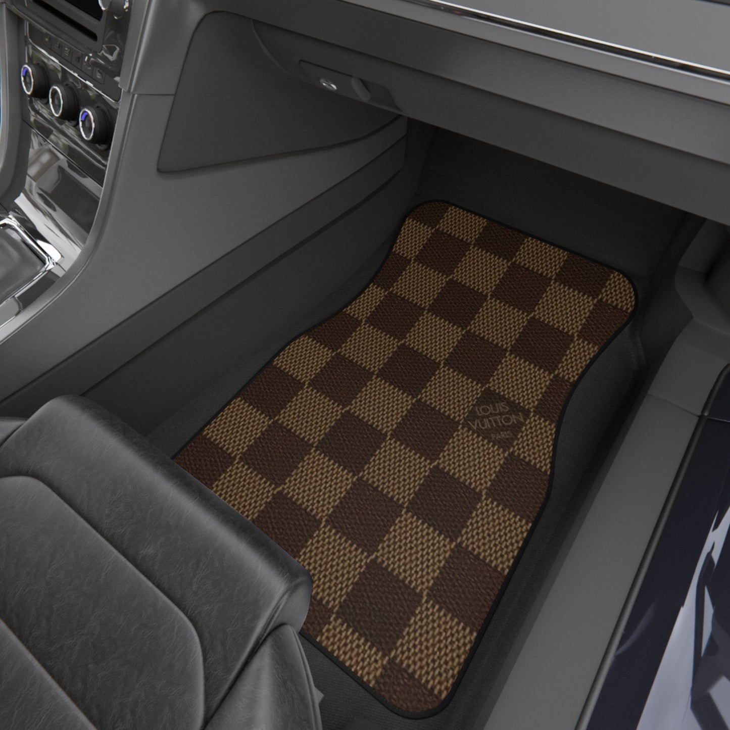 LLV Checkered Design Car Mats