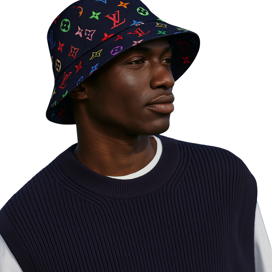 Colored LLV Design Bucket Hats