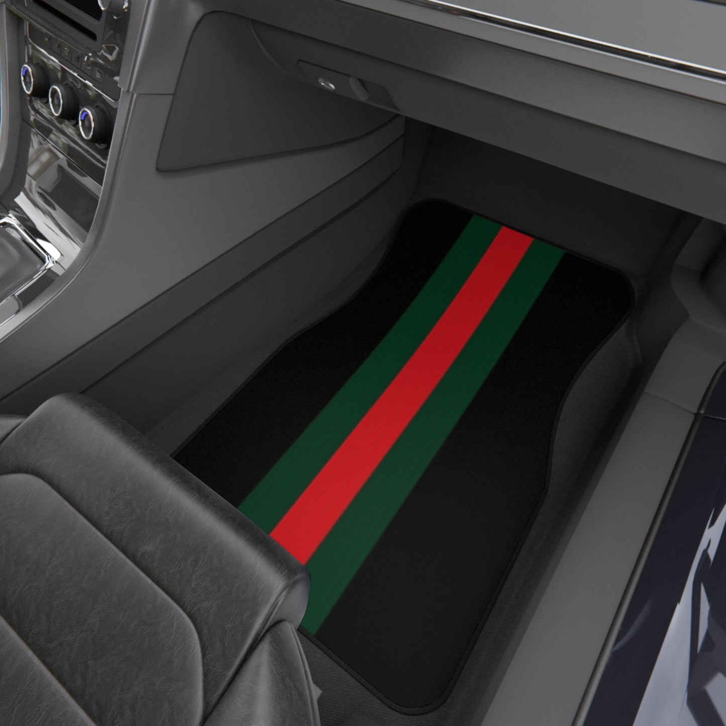 GG Red/Green Stripes Design Car Mats