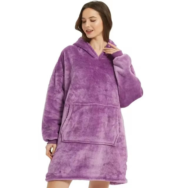 Pre Order Anime Blanket Hoodie Wearable Velvet Fabric