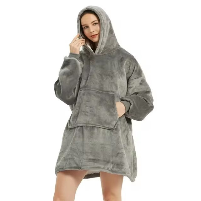 Pre Order Anime Blanket Hoodie Wearable Velvet Fabric