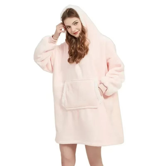 Pre Order Anime Blanket Hoodie Wearable Velvet Fabric