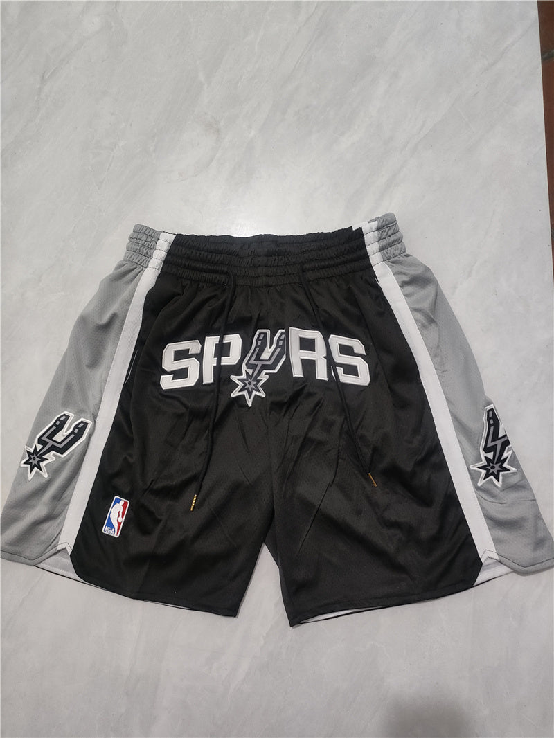 Black Spurs Sport Shorts