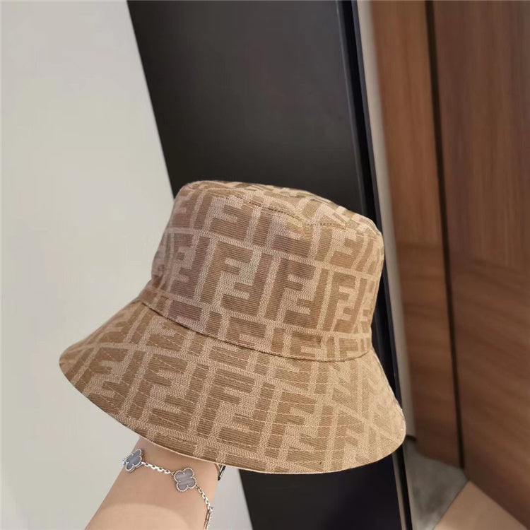 Dark Brown FF Design Bucket Hat