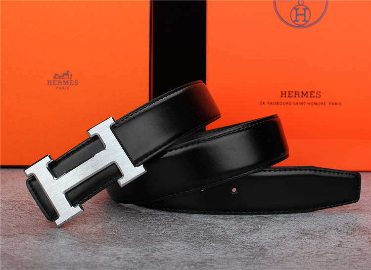 Black H Design Belt