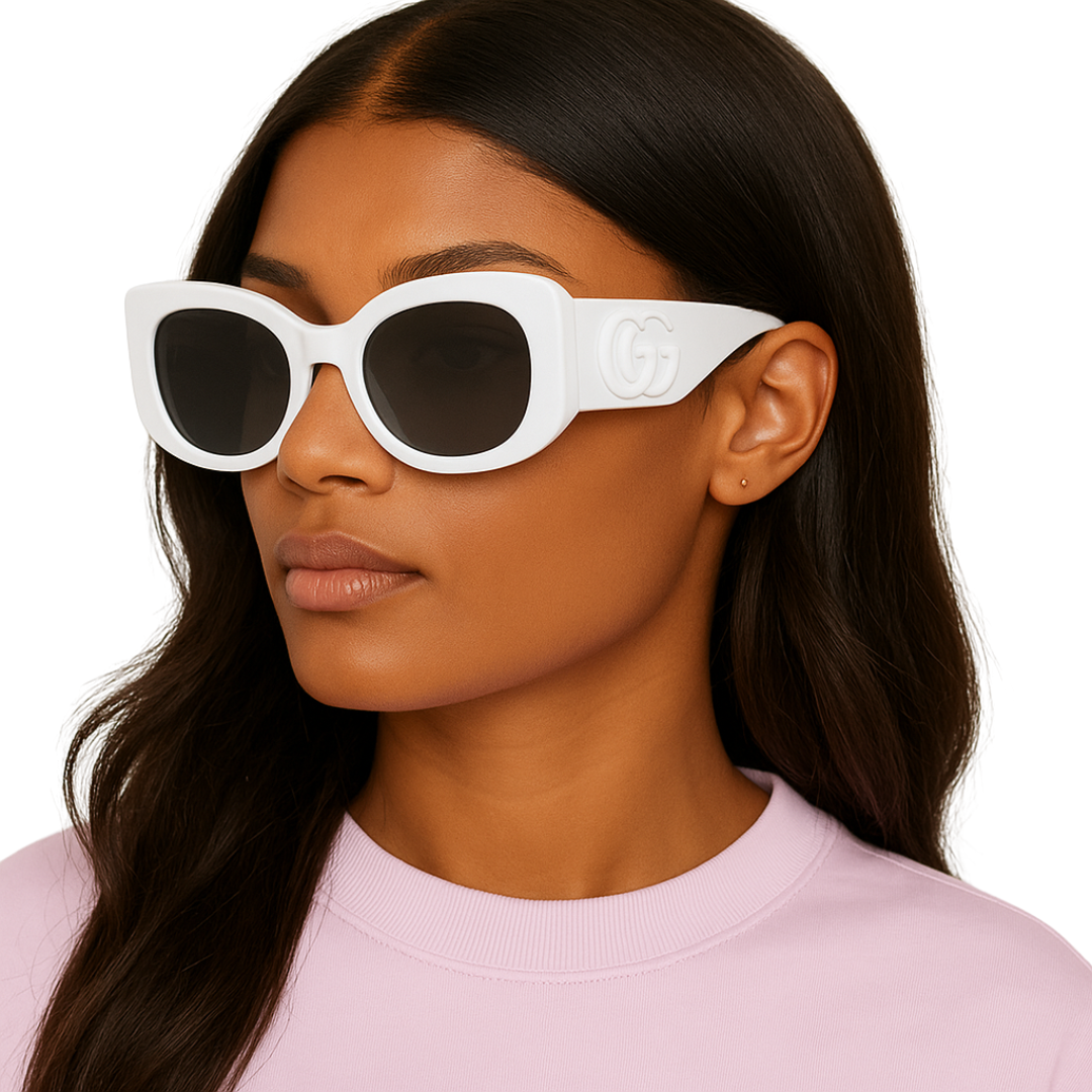 White GG Design Frame