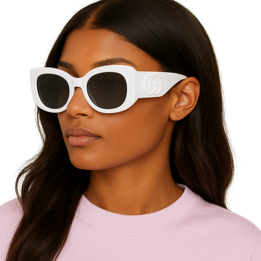 White GG Design Frame
