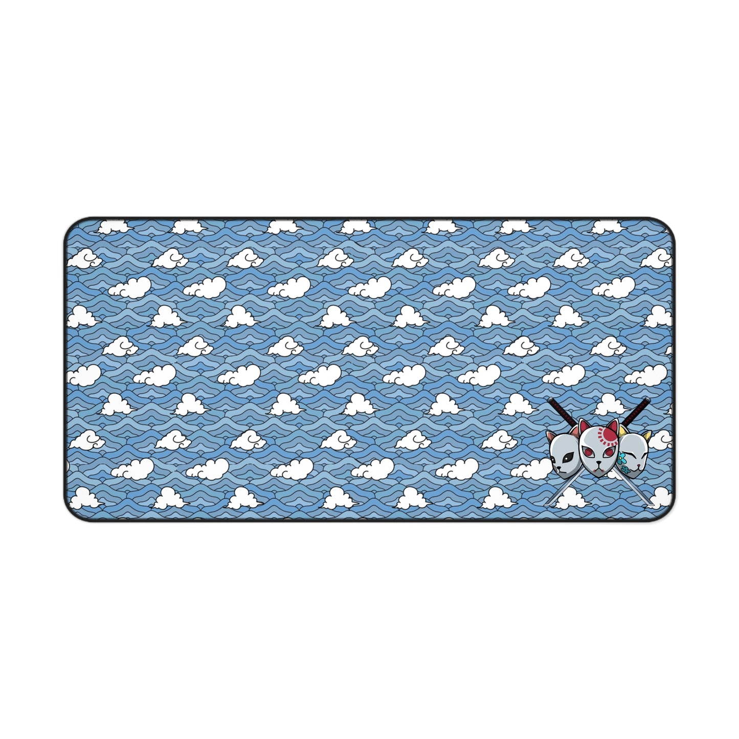 Blue Sakonj Desk Mat