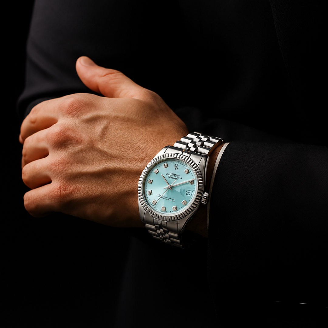 Silver Rlex Design Watch