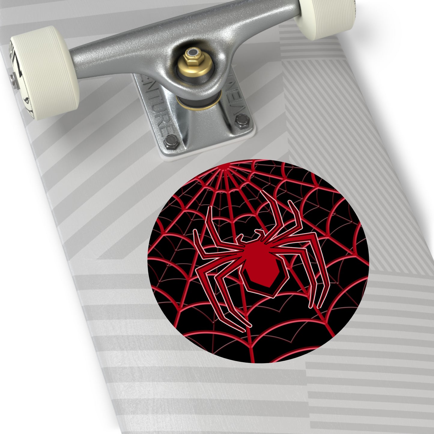 Spiderweb Round Vinyl Stickers