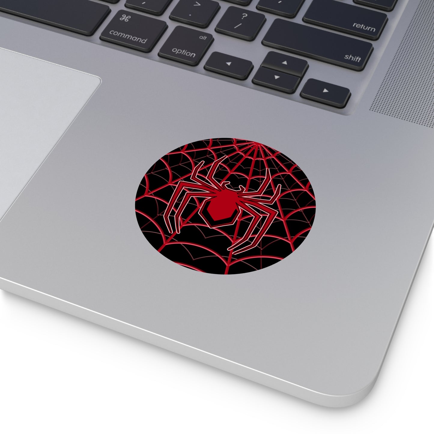 Spiderweb Round Vinyl Stickers