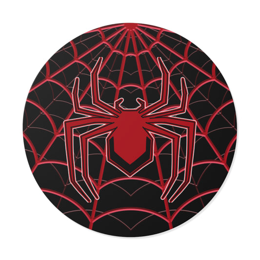 Spiderweb Round Vinyl Stickers