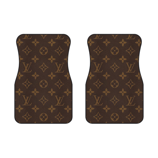 Brown LLV Design Car Mats (2x Front)