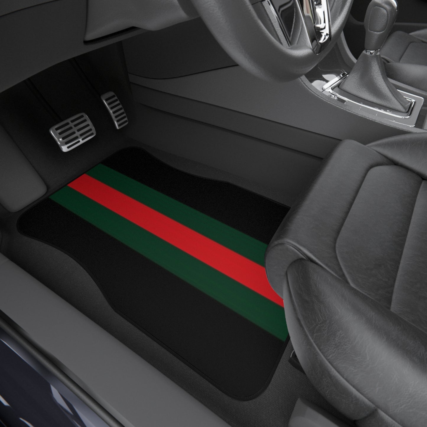 GG Red/Green Stripes Design Car Mats