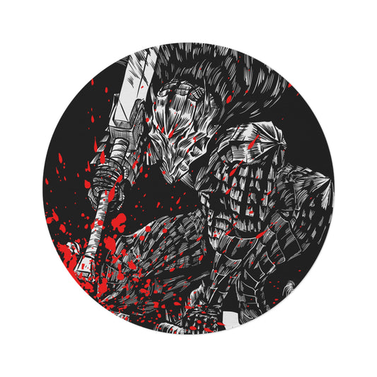 Berserk Splatter 1 Round Rug