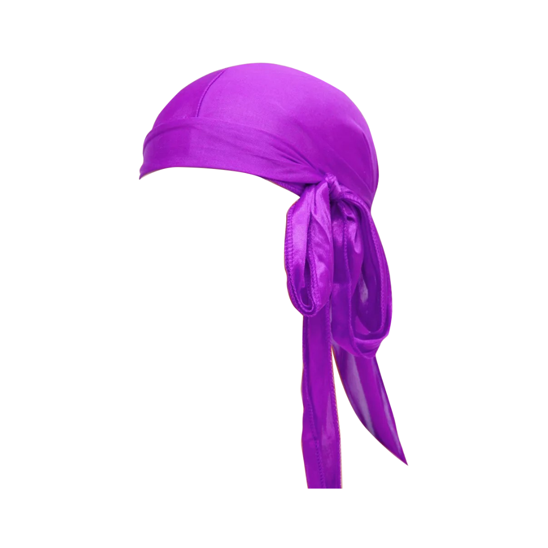 Pre Order Silky Durag with Long Tails - Color Satin